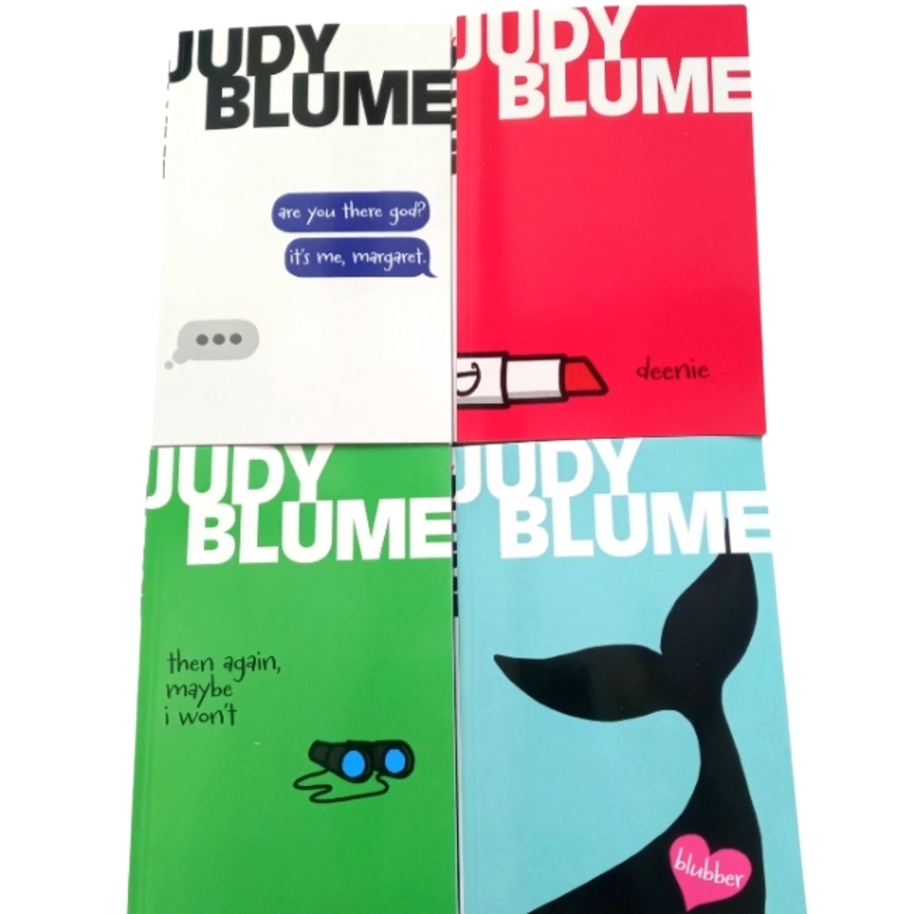 Judy Blume Lot Of 4 Themed & Multicolored Books
